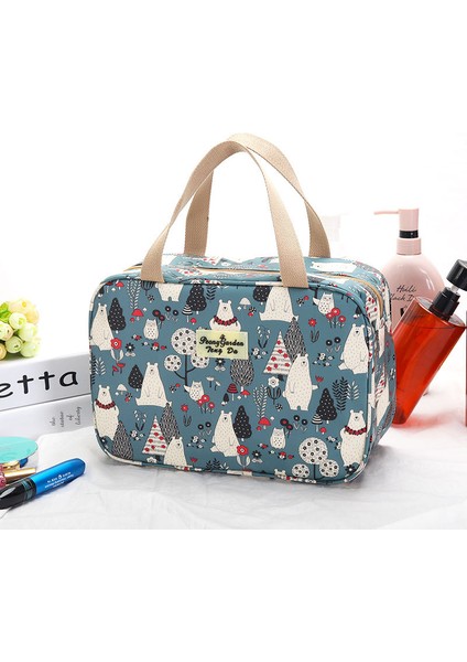 No.7 Tarzı Makyaj Çantası Kadın Yıkama Seyahat Büyük Kapasiteli Taşınabilir Saklama Çantası Kadın Çiçek Baskı Kozmetik Çantaları (Yurt Dışından) fiyatları