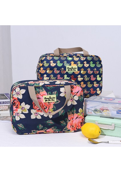 No.7 Tarzı Makyaj Çantası Kadın Yıkama Seyahat Büyük Kapasiteli Taşınabilir Saklama Çantası Kadın Çiçek Baskı Kozmetik Çantaları (Yurt Dışından) modelleri