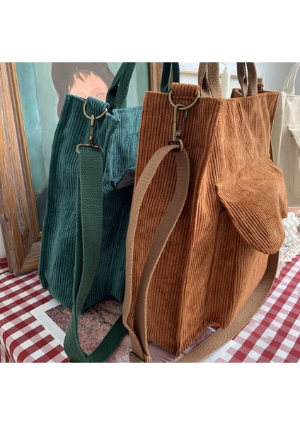 Beyaz Kadife Stili Kadife Omuz Çantası Kadın Vintage Alışveriş Çantaları Fermuar Kız Öğrenci Bookbag Çanta Dış Cep ile Rahat Tote (Yurt Dışından) modelleri