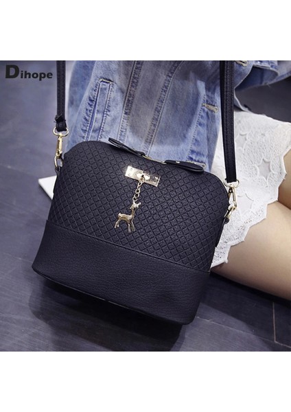 No.6 Tarzı Siyah Çanta Kadın Büyük Kapasiteli Çanta Kadın Pu Omuz Askılı Çanta Kadın Moda Günlük Alışveriş Bayan Zarif Çanta (Yurt Dışından) indirimleri