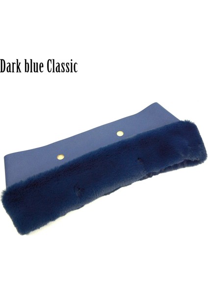 Mavi Klasik Tarz Yeni Faux Rex Tavşan Kürk Kürklü Termal Peluş O Çanta Dekorasyon Için Düzeltir Klasik Mini Obag Accesorios Kış Sonbahar Çanta (Yurt Dışından)