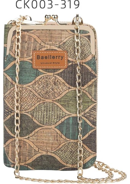 CK003-319 Stili 2022 Yeni Moda Kadın Cüzdan Ahşap Tahıl Zinciri Uzun En Li Kart Sahibinin Klasik Kadın Çanta Fermuar Cüzdan Kadınlar Için (Yurt Dışından)