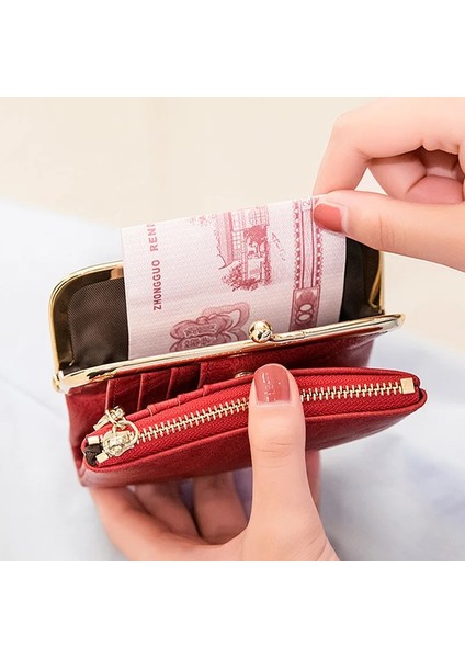 Kahverengi 1 Stil Kadın Cüzdanı Oin Cüzdanı Kadın Çantaları Deri Kadın Cüzdanı Mini Cüzdan Küçük Kart Sahipleri Kadın Kısa Para Çantaları (Yurt Dışından) fırsatları
