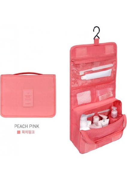 Mavi Çiçek Stili Yüksek Li Kadın Makyaj Çantaları Seyahat Kozmetik Çantası Tuvalet Organizatör Su Geçirmez Depolama Neceser Asılı Banyo Yıkama Torbası (Yurt Dışından) indirimleri