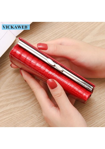 AE308-KIRMIZI Stil Ücretsiz Hediye Küçük Sevimli Cüzdan Kadınlar Için Moda Mini Çanta Kadın Rugan Bayan Tasarımcı Kısa Kırmızı Kadın Kart Sahibinin (Yurt Dışından) modelleri