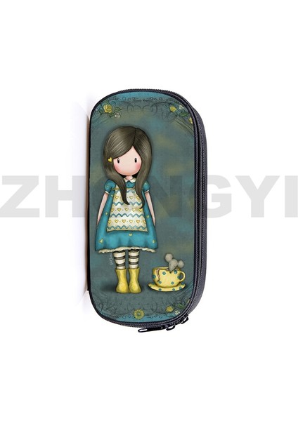 GORJUSS52 Stili 3D Anime Santoro Gorjuss Makyaj Kutusu Kozmetik Kutuları Okul Malzemeleri Organizatör Çanta Karikatür Gorjuss Bebek Kız Kalem Kutusu Kılıfı (Yurt Dışından)