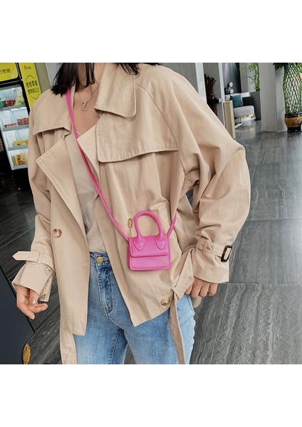 Gül Tarzı Lüks Saplı Mini J Çanta Çantalar Çanta Kadın Tasarımcı Küçük Omuz Crossbody Çanta Kadın Ruj Çanta Kılıf (Yurt Dışından) modelleri
