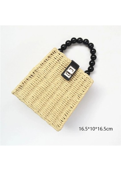 No.11 Stili Gusure Vintage El Yapımı Crossbody Kadın Çantası Yuvarlak Plaj Daire Kamış Örgü Çanta Küçük Omuz Çantaları Bohem Çanta Seyahat Stilleri (Yurt Dışından)