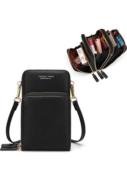 7488 Koyu Mavi Stil Renkli Cep Telefonu Çantası Moda Günlük Kullanım Kart Sahibinin Kadınlar Için Küçük Yaz Omuz Çantası (Yurt Dışından) fiyatları