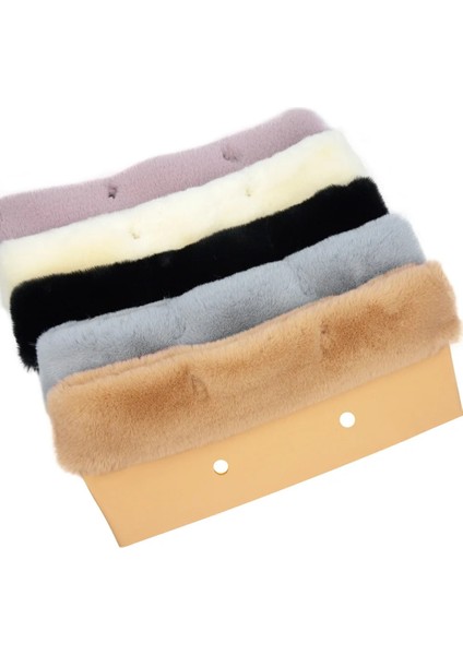 Apricot Mini Style Huntfun New 8 Colors Faux Rex Rabbit Fur Plush Furry Trim For O Bag Thermal Plush Decoration Fit Classic Big Mini Obag In Winter (Yurt Dışından)