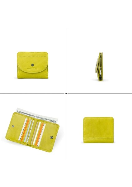 Kırmızı Kutu Stili Iletişim Hakiki Deri Moda Küçük Cüzdan Kadın Kadın Bozuk Para Cüzdanı Kısa Rfid Kartlık Bayan Cüzdan Portfel Damski (Yurt Dışından) modelleri