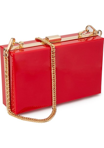 Kırmızı Stil Kadınlar Akrilik Şeffaf Çanta Sevimli Şeffaf Crossbody Çanta Lucite Çantaları Görmek Akşam Debriyaj Etkinlikleri Stadyum Onaylandı (Yurt Dışından)