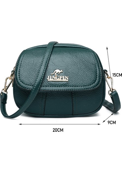 Kensen Shop P Stili Women Leather Shoulder Bag Multi-Pocket Mother Female Zipper Crossbody Handbags Fashion Exquisite Shopping Bag (Yurt Dışından)