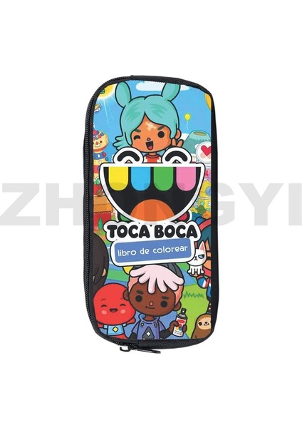 Toca4 Stili Toca Boca Yaşam Dünya Oyunu Kalem Kutusu Anime Makyaj Kutusu Okul Malzemeleri Kırtasiye Depolama 3D Baskı Kılıfı Çanta Kozmetik Kılıfları (Yurt Dışından)