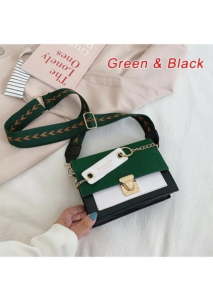 B-5 Stili Mektup Geniş Askılı Crossbody Çanta Moda Rahat Kare Çantalar Crossbody Tasarım Messenger Çanta Kadın Omuz Çantası Telefon Çanta 2021 (Yurt Dışından)