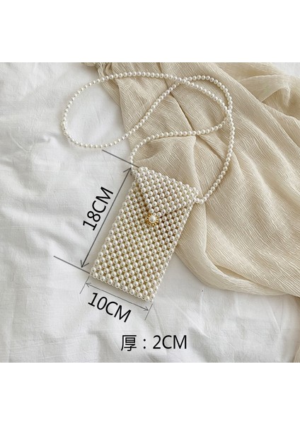A8 Stili Mini Inci Çanta El Yapımı Vintage Eva Boncuklu Moda Ziyafet Parti Omuz Çantası Kadın Düğün Çantaları Lüks Kadın Bozuk Para Cüzdanı (Yurt Dışından)