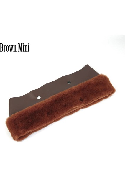 Brown Mini Style Yeni Faux Rex Tavşan Kürk Kürklü Termal Peluş O Çanta Dekorasyon Için Düzeltir Klasik Mini Obag Accesorios Kış Sonbahar Çanta (Yurt Dışından)