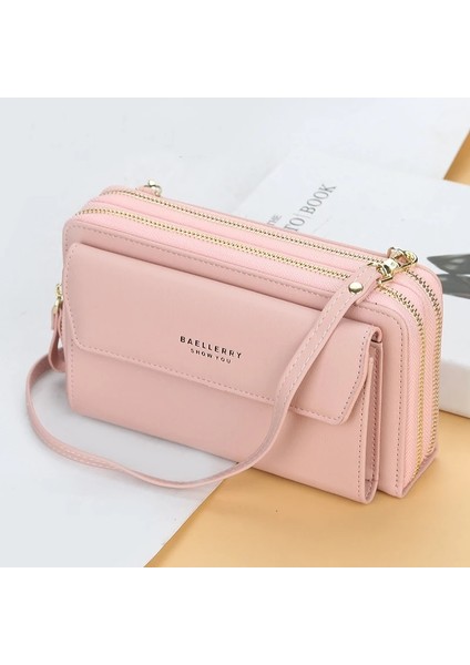 Çift Mavi Tarzı 2021 Yeni Kadın Pu Deri Omuz Çantaları Kadın Çift Katmanlı Büyük Kapasiteli Çanta Kart Sahipleri Bayanlar Taşınabilir Crossbody Çanta (Yurt Dışından) modelleri