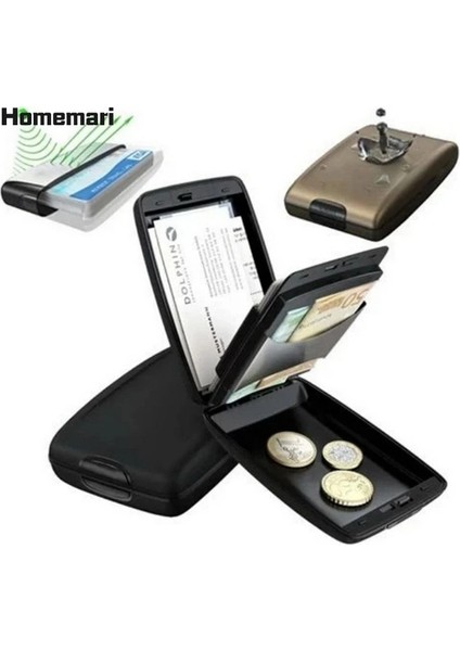 Renk-5 Tarzı Bozuk Para Cüzdanları Erkek Cüzdan Sert Alüminyum Kredi Kartı Kılıf Unisex Banka Kartı Tutucu Metal Cüzdan Için Anti Rfıd Tarama Koruyucu (Yurt Dışından) fırsatları