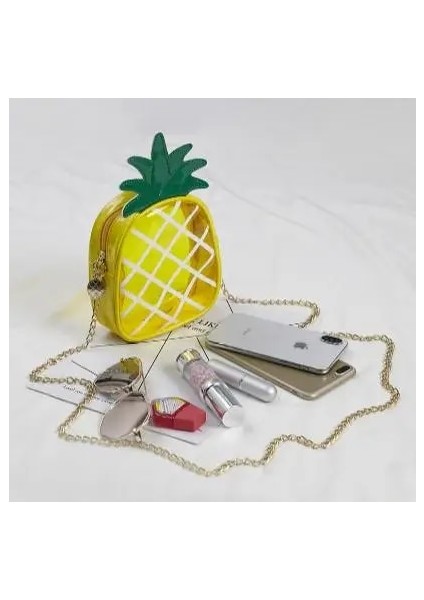 K Tarzı Yaratıcı Stil Kadın Hamburger Dondurma Omuz Çantaları Cupcake Pu Zincirler Çantalar Sevimli Hamburger Patlamış Mısır Kızartması 3D Postacı Çantaları (Yurt Dışından)