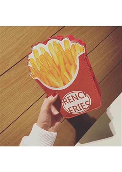 K Tarzı Yaratıcı Stil Kadın Hamburger Dondurma Omuz Çantaları Cupcake Pu Zincirler Çantalar Sevimli Hamburger Patlamış Mısır Kızartması 3D Postacı Çantaları (Yurt Dışından) indirimleri