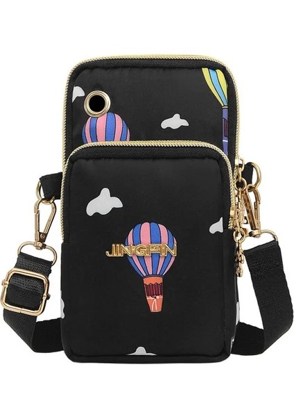 Dark Blue1 Style 18CM 10CM 8cm 2021 Moda Kore Spor Kol Çantası Eğlence Tek Eğimli Çapraz Çanta Cep Kadın Kanvas Çanta Yeni Cep Telefonu Tek Omuz Çantası (Yurt Dışından)