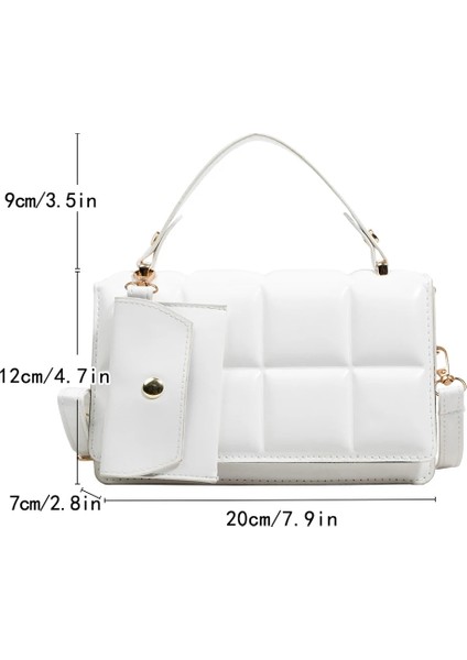 Beyaz Stil Kadın Küçük Yeşil Çanta Tasarımcısı Sarı Deri Omuz Çantası Saplı Mavi Çanta Crossbody Çanta Wome Yeni (Yurt Dışından)