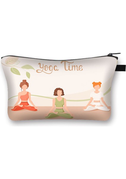 SHZBYOGA18W Tarzı Yoga Namaste Baskı Kozmetik Durumda Buda Çakra Makyaj Çantaları Bayanlar Makyaj Çantası Düzenleyici Fermuarlı Kese Kadın Ruj Çanta Hediye (Yurt Dışından)