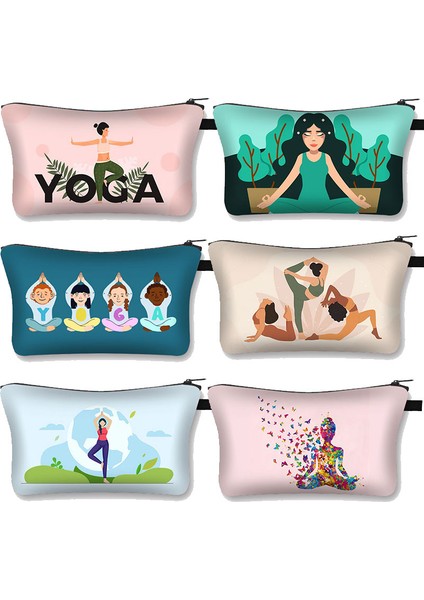 SHZBYOGA18W Tarzı Yoga Namaste Baskı Kozmetik Durumda Buda Çakra Makyaj Çantaları Bayanlar Makyaj Çantası Düzenleyici Fermuarlı Kese Kadın Ruj Çanta Hediye (Yurt Dışından) modelleri