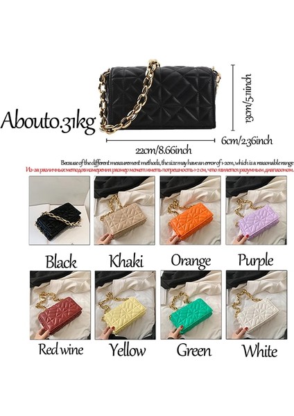 Küçük Beyaz Stil 22CMX13CMX6CM Tasarımcı Ed Düz Renk Kalın Zincir Wome Için Kapitone Omuz Çantaları Yeni Moda Çantalar ve Çanta Debriyaj Flap Tote (Yurt Dışından) modelleri