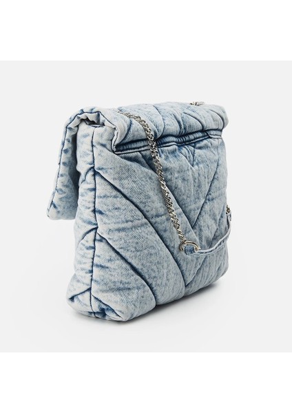 Beyaz-Pu Tarzı Denim Kadın Çantası Kapitone Kadın Çanta Katı Moda Kadın Omuz Çantası Metal Zincir Bayan Kılıfları Wome Için Flap Bayan Çantaları (Yurt Dışından) indirimleri