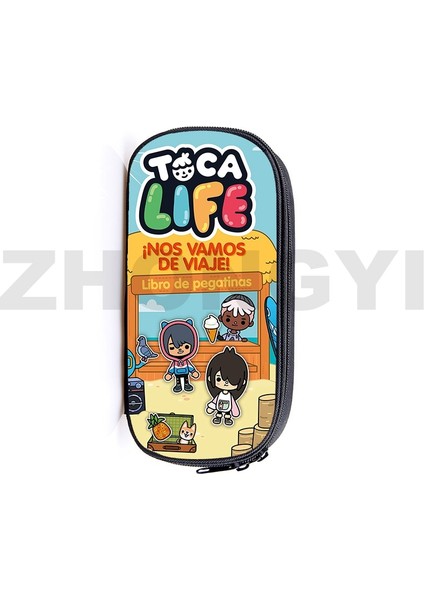 Toca7 Tarzı 3D Anime Sevimli Toca Boca Yaşam Dünya Oyunu Kalem Kutusu Genç Okul Kırtasiye Depolama Toca Boca Makyaj Çantası Kozmetik Organizatör (Yurt Dışından)