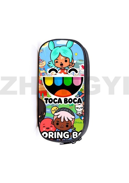 Toca7 Tarzı 3D Anime Sevimli Toca Boca Yaşam Dünya Oyunu Kalem Kutusu Genç Okul Kırtasiye Depolama Toca Boca Makyaj Çantası Kozmetik Organizatör (Yurt Dışından) modelleri