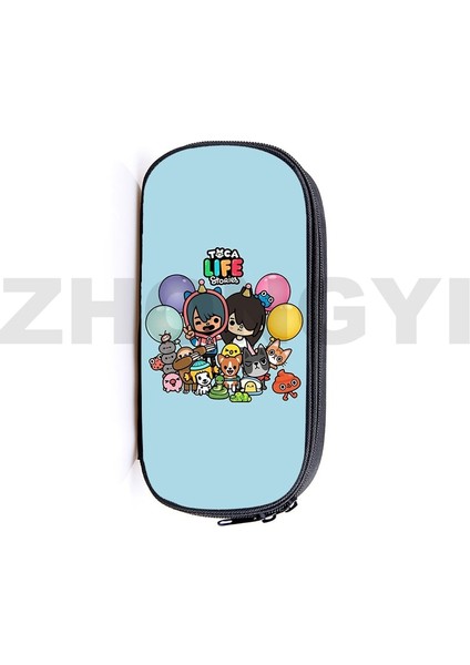 Toca7 Tarzı 3D Anime Sevimli Toca Boca Yaşam Dünya Oyunu Kalem Kutusu Genç Okul Kırtasiye Depolama Toca Boca Makyaj Çantası Kozmetik Organizatör (Yurt Dışından) indirimleri