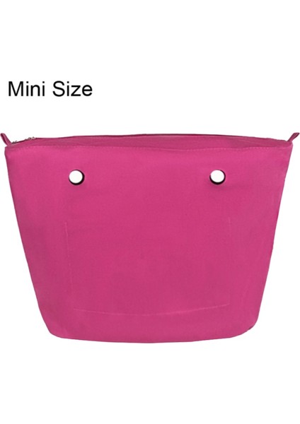 Kensen Shop Pembe Mini Stil Yeni Claze Katı Su Geçirmez Ekleme Iç Astar Ekleme Fermuarlı Cebi Obag O Çanta Çanta Silikon Paketi Aksesuarları Için (Yurt Dışından)