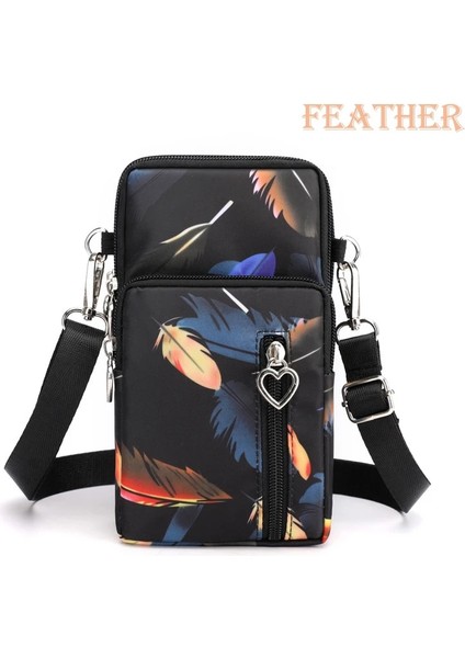 Tüy Stili Yeni Kadın Su Geçirmez Çanta Omuz Askısı Messenger Göğüs Çanta Cüzdan Çok Işlevli Cep Telefonu Çantası Sikke Çanta Kadınlar Için Çantalar (Yurt Dışından)