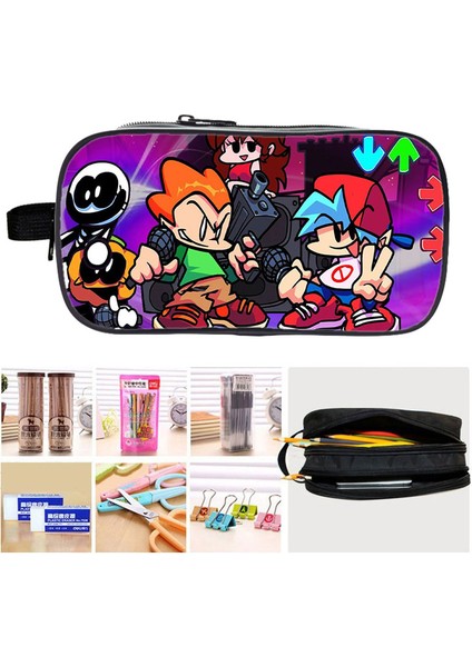 No.4 Tarzı 3D Video Oyunu Cuma Gecesi Funkin Kalem Kutusu Çocuklar Kalem Çantası Erkek Kız Çift Katmanlı Kalem Çantası Öğrenci Karikatür Kırtasiye Kalem Kılıfı (Yurt Dışından) fiyatları