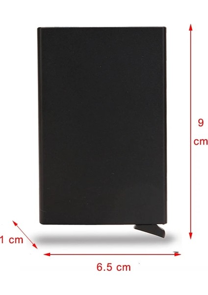 Kırmızı Stil Dıenqı Rfıd Akıllı Cüzdan Kart Sahibinin Metal Ince Ince Erkek Kadın Cüzdan Pop Up Minimalist Cüzdan Küçük Siyah Çanta Metal Vale (Yurt Dışından) indirimleri