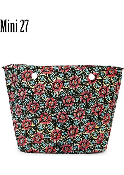 Mini 27 Tarzı Tanqu Yeni Renkli Su Geçirmez Iç Astar Klasik Mini Obag Için Fermuarlı Cebi O Çanta Için Tuval Iç Cebi (Yurt Dışından)