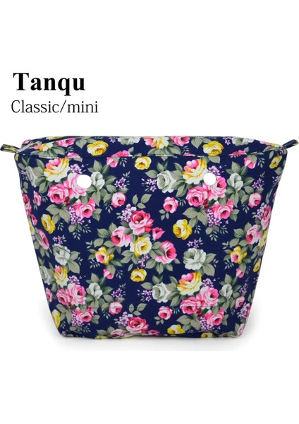 Mini 27 Tarzı Tanqu Yeni Renkli Su Geçirmez Iç Astar Klasik Mini Obag Için Fermuarlı Cebi O Çanta Için Tuval Iç Cebi (Yurt Dışından)