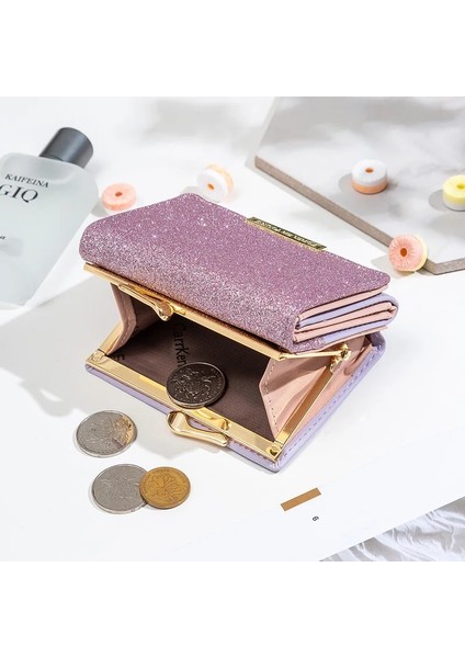 Yeşil Stil 2021 Womey Cüzdan Üç Katlı Cüzdan Cartera Mujer Bayanlar Para Cebi Kadın Çanta Basit El Çantası Portefeuille Femme (Yurt Dışından) modelleri