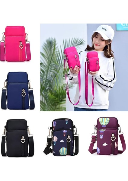 Küçük Mor Tarzı Mini Cep Telefonu Çantası Kadın Çantası Crossbody Omuz Askısı Postacı Çantaları Çok Kartlı Sikke Cüzdan Çanta Çantalar Kadınlar Için Kılıf (Yurt Dışından) fiyatları
