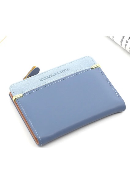 Mavi Stil Kadın Cüzdan Kısa Kadın Bozuk Para Cüzdanı Moda Cüzdan Kadın Için Kart Sahibinin Küçük Bayanlar Cüzdan Kadın Çile Mini Debriyaj Kız Için (Yurt Dışından)