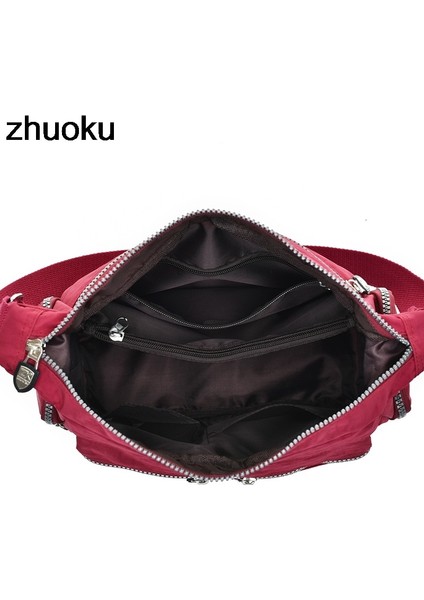 Gök Mavisi Tarzı Kadın Üst-Kolu Omuz Çantası Tasarımcı Çanta Ünlü Naylon Kadın Günlük Alışveriş Tote Hobos Crossbody Çanta Messenger Çanta (Yurt Dışından) modelleri