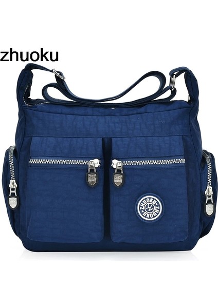 Gök Mavisi Tarzı Kadın Üst-Kolu Omuz Çantası Tasarımcı Çanta Ünlü Naylon Kadın Günlük Alışveriş Tote Hobos Crossbody Çanta Messenger Çanta (Yurt Dışından) fırsatları