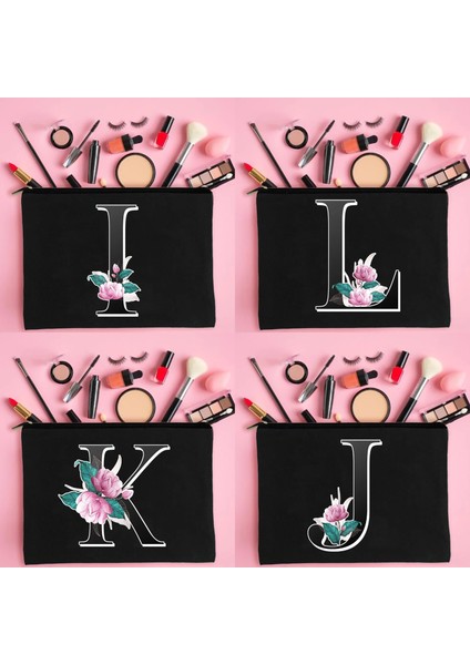 3siyah N Tarzı Moda Kız Makyaj Çantası Mektup Desen Klasik Organizatör Çanta Organizatör Güzellik Çantası En Iyi Mezuniyet Hediyesi Fikir Çantaları Kozmetik Çantaları (Yurt Dışından) fiyatları