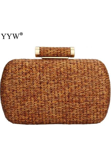 Haki Tarzı Yyw Hasır Yaz Debriyaj Çanta Moda Kadın Çanta Omuz Çanta Üzeri Kadın Akşam Çanta Balo Akşam Parti Sac Bolsa Feminina (Yurt Dışından)