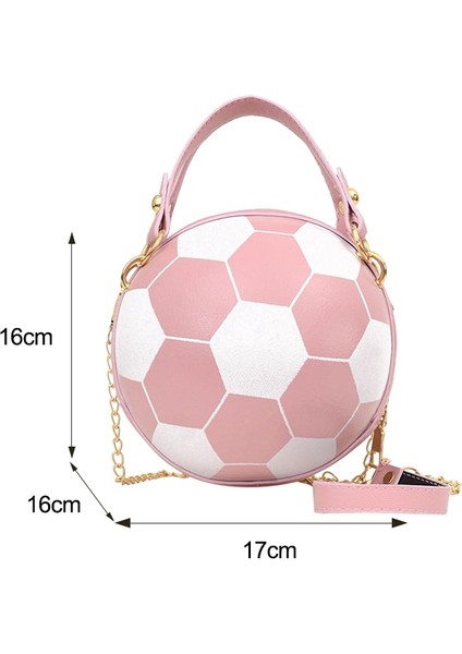 Gri Stil Women's Bag Basketball Football Shoulder Bags For Women Chain Casual Zipper Totes Purse Pu Leather Messenger Crossbody Handbags (Yurt Dışından)