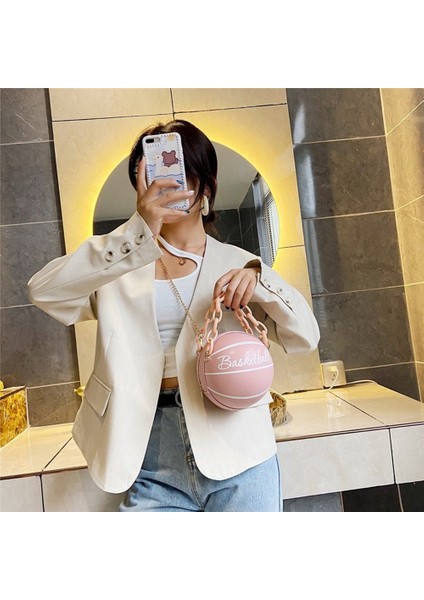 Gri Stil Women's Bag Basketball Football Shoulder Bags For Women Chain Casual Zipper Totes Purse Pu Leather Messenger Crossbody Handbags (Yurt Dışından) modelleri