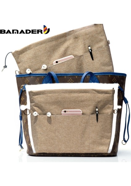 Kensen Shop Gri S Stili Bamader Tote Kozmetik Çantası Kadınlar Için Uygun Çanta Yüksek Li Oxford Kumaş Makyaj Organizatör Ekleme Çanta Seyahat Iç Çanta (Yurt Dışından)